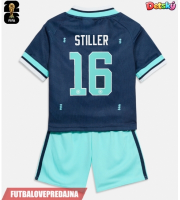 Lacne Dětský Futbalové dres Nemecko Angelo Stiller #16 MS 2026 Krátky Rukáv - Preč (+ trenírky)